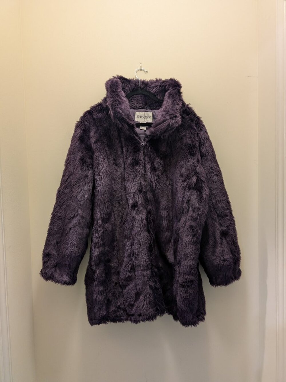 Vintage Raoman's Faux Fur Purple Coat